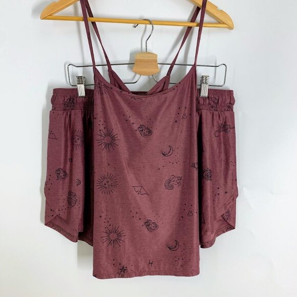 Beyond Yoga Women's Astrological‎ Signs Tank Top and Short Shorts PJ Set Size 1X - Picture 1 of 15